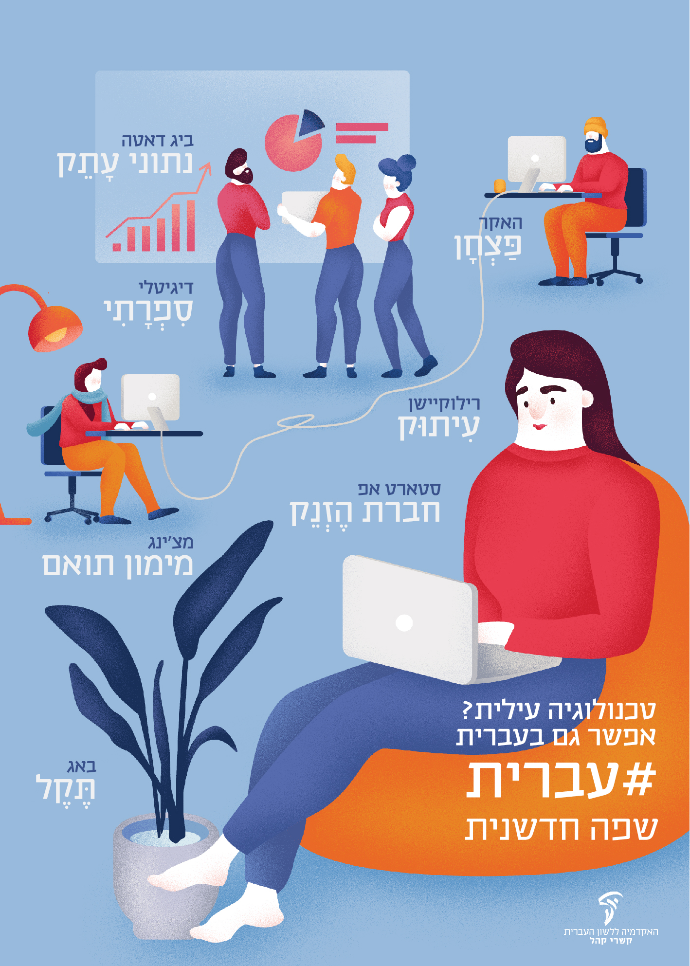 כרזות במרחב הציבורי – יום העברית תשע"ט