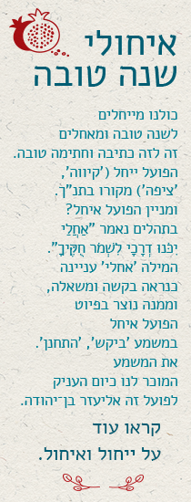 כיתוב על מקור הפועלים ייחל ואיחל