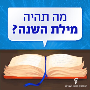 מה תהיה מילת השנה?