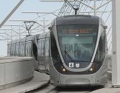 צילום של הרכבת הקלה בירושלים
