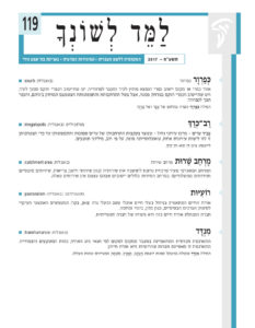 שער גיליון למד לשונך 119