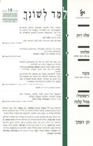 גיליון למד לשונך סדרה 19