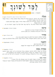 גיליון למד לשונך 61