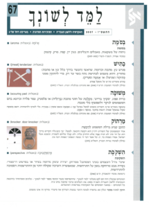 גיליון למד לשונך 67