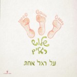 איור שלוש כפות רגליים והכיתוב: שלושה רגלים על רגל אחת