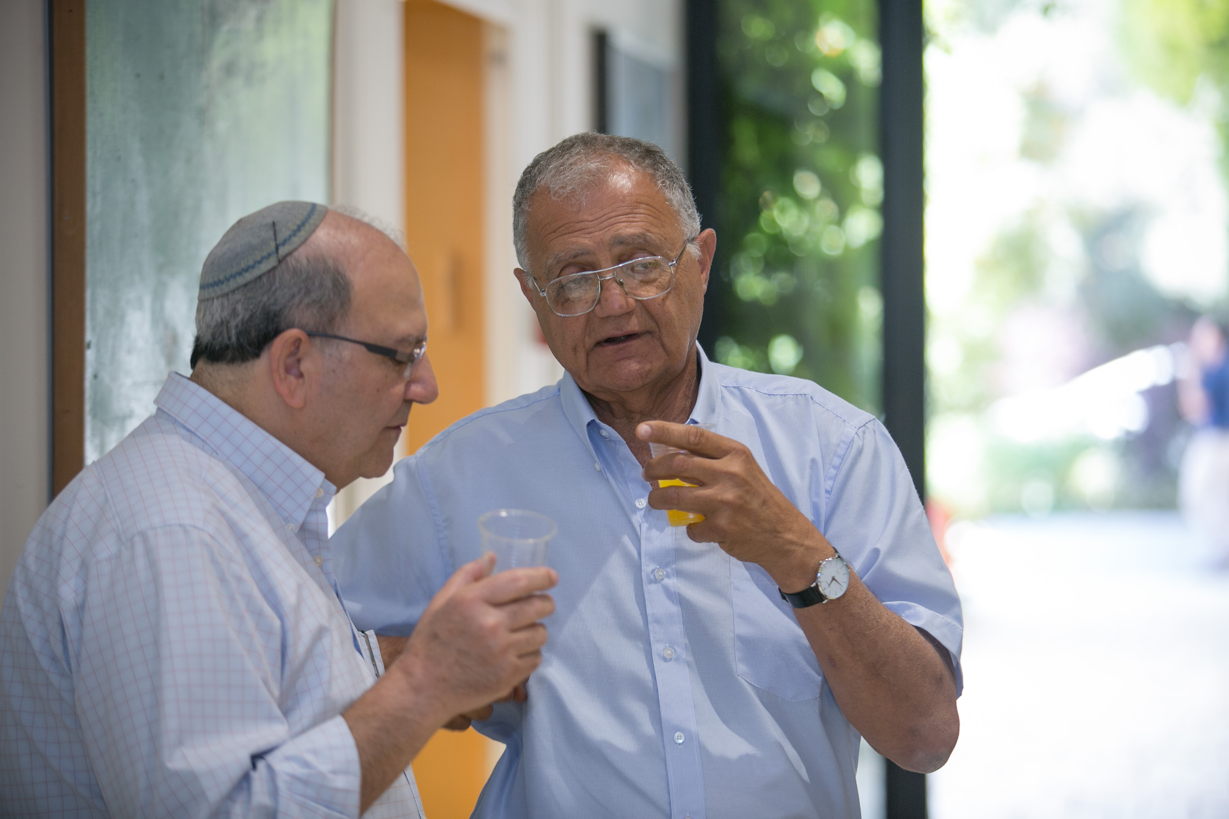 ד"ר מאיר צדוק ופרופ' אהרן ממן